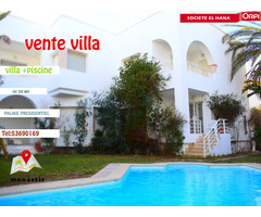 villa a vendre avec piscine à monastir